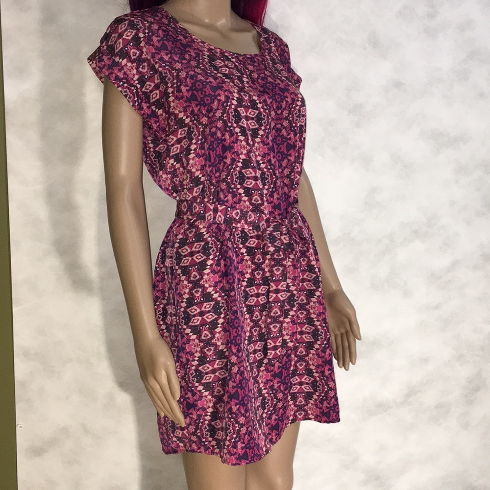 HIPPIE ROSE PINK SHIRT DRESS